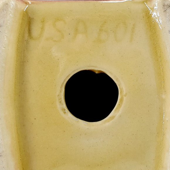 VTG Shawnee Chinese Girl w/Umbrella Planter Ceramic Pottery USA #601 MCM Asian - Picture 6 of 6